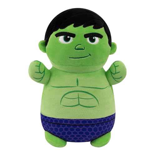 Image of Squishmallows Original Marvel Spidey and His Amazing Friends 10-Inch Hulk HugMees - Medium-Sized Ultrasoft Official Jazwares Plush