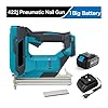 TIEOAXFT F30/422J/1022J Brushless Electric Nail Gun frame Nailer Tacker Furniture Staple Gun Woodworking Tool For 18V Battery(422J One Big Battery)