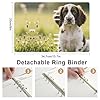 English Springer Spaniel Ring Binder Notebook, Refillable Faux Leather A5 Loose Leaf Notebook, Waterproof Lay Flat Journal Binder with Lined Paper, Ideal for Personal and Professional Use #1