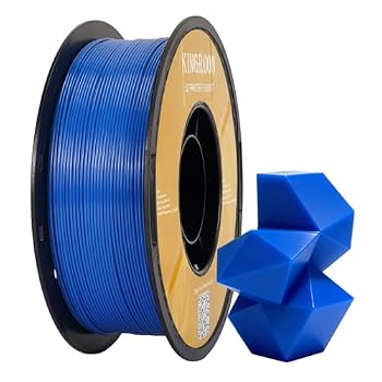 Kingroon High Speed PETG 3D Printer Filament 1.75mm, 3D Printer Rapid Filament for 30-600mm/s Hyper Printing Filament, Dimensional Accuracy +/- 0.03 mm, 1kg Plastic Spool(2.2lbs) (Blue)