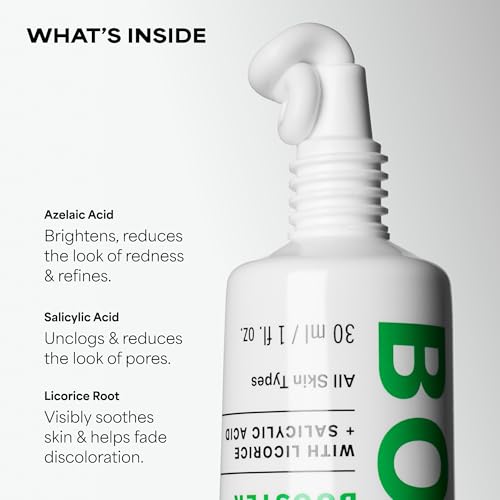 Image of Paula's Choice BOOST 10% Azelaic Acid Booster Cream Gel Face Serum with Salicylic Acid, Minimizes Look of Redness & Fades Discoloration, Oil-Free Skin Brightening Serum for Face, Fragrance-Free