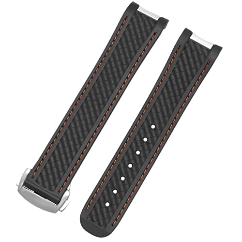 Bracelet caoutchouc 20mm pour Omega Seamaster étanche et résistant