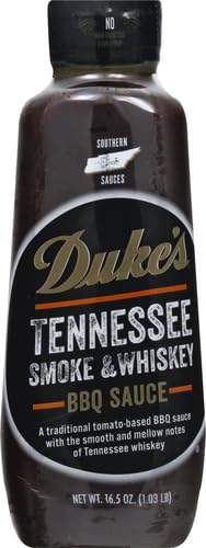 Image of Duke's Tennessee Smoke & Whiskey BBQ Sauce - Smoky & Bold with Whiskey Notes, 16.5 Ounce (Pack of 2)