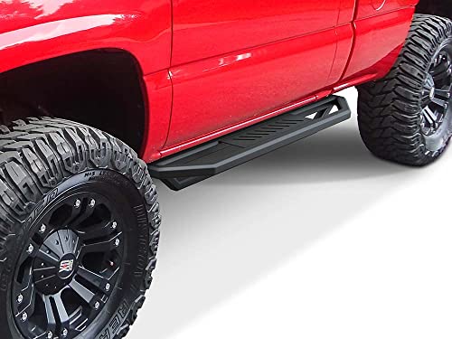 APS iArmor Aluminum Side Steps Armor Compatible with Chevy Silverado GMC Sierra 1500 2500 1999-2006 Regular Cab & 2500 HD 3500 01-06 & Classic 07 (Nerf Bars Side Steps Side Bars)