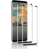 🌈【Ajuste Perfecto】Protección de cobertura total, especialmente diseñada para Samsung Galaxy S9 Plus, la cobertura táctil completa 3D brinda protección para la pantalla del teléfono en pantalla completa, La flexibilidad del material permite una cobertura total incluso en los bordes.El borde redondeado，proporciona una sensación de manejo más cómoda que el borde en ángulo recto y nunca lastimará sus dedos.