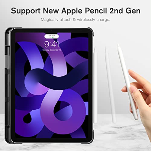 Fintie Case For Ipad Air 5Th Generation (2022) / Ipad Air 4Th Generation (2020) 10.9 Inch - Slimshell Hard Protective Back Cover With Pencil Holder, Supports Auto Sleep/Wake, Composition Book #TOP4