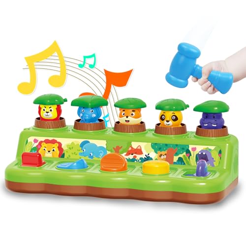 Image of FS Pop Up Toy for Baby 6-12 Months, Cause and Effect Toys for 1 Year Old, Early Learning Educational Pop Up Baby Toy for Boys and Girls 1st Birthday Gift