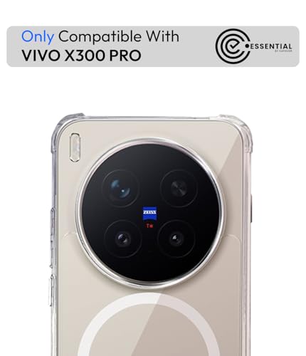 Image of KAPAVER Essential Case for Vivo X300 Pro MagSafe, Magnetic | Vivo X300 Pro Back Cover (Bumper Clear)