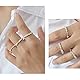 Zappel-Angst-Ringe 925 Sterling Silber Ringe Korn Band Ringe Spinner Anti-Stress Drehen Zappel ringe für Damen Mädchen