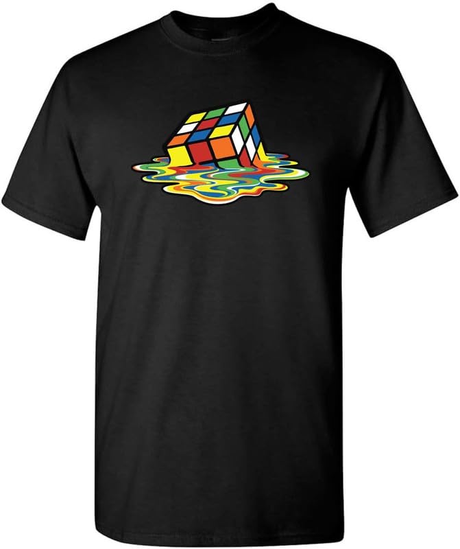 GENERICMelting CUBE T-Shirt CLASSIC Funny Party Tee Rubik Cu Unisex T-Shirt