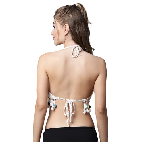 Image of Quttos PrettyCat Women Summer Beach Crochet Top Knit Bra