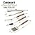 Cuisinart CGS-1100 (Spatula, Locking Tongs, Fork, Basting Brush) 4-Piece Grill Tool Set, Ash Wood Handle