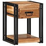 【Dimensions et assemblage】 Conçu pour optimiser l'espace, ce meuble de chevet s'intègre parfaitement même dans des chambres petites. L'assemblage se fait facilement à deux avec un tournevis, te garantissant une installation solide qui va embellir ton intérieur.