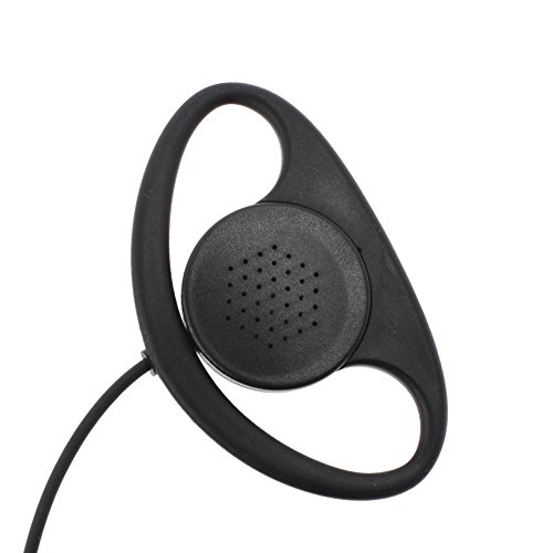 Aoer 10 Pack D Shape Earpiece Headset Ptt For Kenwood Puxing Wouxun Baofeng Two Way Radio Walkie Talkie 2Pin #TOP5