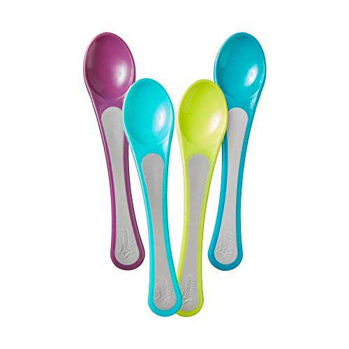 Kit 4 Colheres Concha Larga Wide Scoops Tommee Tippee - 530231, Multilaser, Colorido