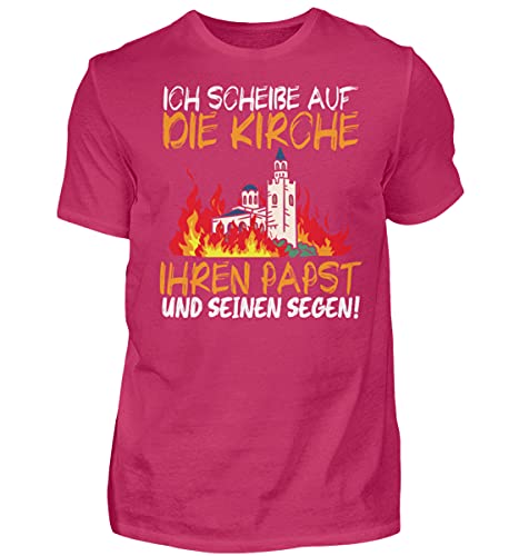 T-shirt allemand Ich scheiße auf die Kirche pour soirées rock et festivals