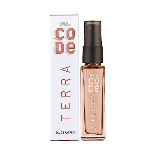 Image of WILD STONE CODE Terra Fresh Eau De Parfum Spray For Men, 8Ml|Luxury Long Lasting Fragrance For Classy, Mature And Sleek Personality|Premium Perfume For Men