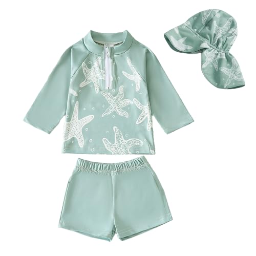 Yoolhamy Baby Badeanzug Junge Langarm Badebekleidung UV Schutz Schwimmanzug...