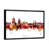 artboxONE Poster mit schwarzem Rahmen 18x13 cm Städte 