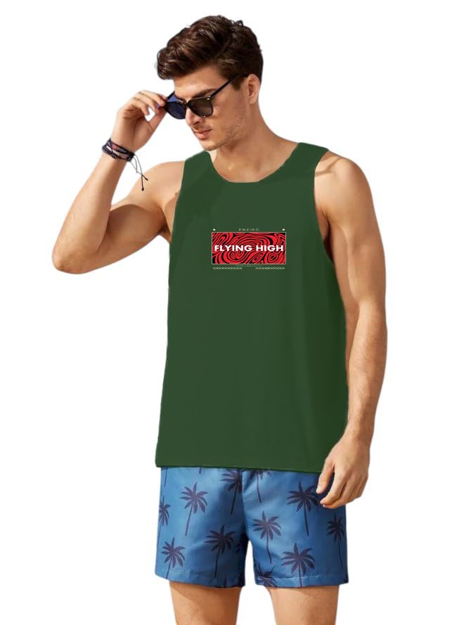Mens Cotton Graphic Printed Regular Fit Casual Vest-image-17