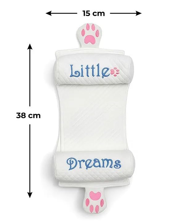 Image of Adjustable Baby Bolster Pillow for Newborn (0-12 Months) | Head Position Support with Adjustable Distance