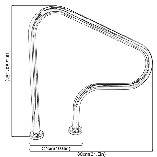 Baranda de seguridad para piscina de acero inoxidable 304 miniatura 7