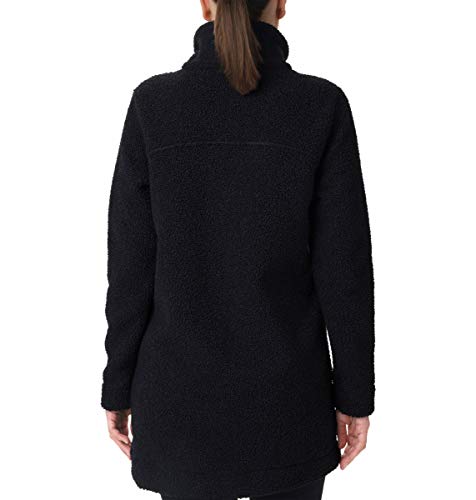 Columbia Jaqueta feminina Panorama longa, preta, GG