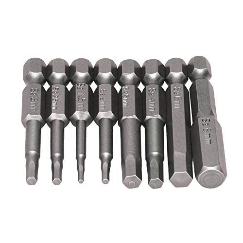 Amazon | Wolfride 8本入り 六角ビット 六角レンチ電動ドライバー  