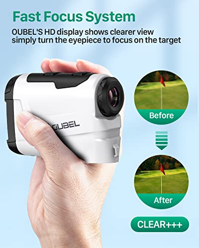 OUBEL-Telemetro-Golf-1200800-Yardas-Telemetro-Caza-6X-Aumento-4-Modes-Telemetro-Laser-Golf-de-con-Compensacion-de-Pendiente-Bloqueo-del-Poste-de-La-Bandera-Vibracion-Modo-de-Escaneo