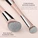 KINGMAS Foundation Brush, Dual-Ended Angled Makeup Brush for Foundation and Contour Blending Liquid Powder, Concealer Cream Cosmetics Blush, Cruelty Free Vegan (Pink)