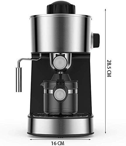 Cafetera Semi Automática de Vapor, 5 Bar, 240 ml, Color Plateado miniatura 3