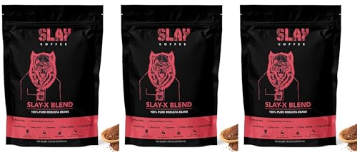 Image of SLAY X Blend-Premium Robusta Blend|Espresso|Freshly Roasted|India's Strongest Coffee Bag|Single Origin|Medium To Dark Roast|250Gms X Pack Of 3