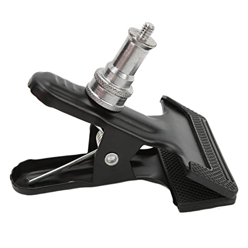 Backdrop Clamp, Metal Flash Holder Mount Universal Reliable Hands Free with 1/4 inch Threaded for Photo Studio for Studio Backdrop Camera
