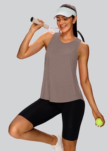 Image of XIEERDUO Tank Top for Women Racerback Sleeveless Workout Tops Loose Fit Yoga Running Gym Shirts for Women