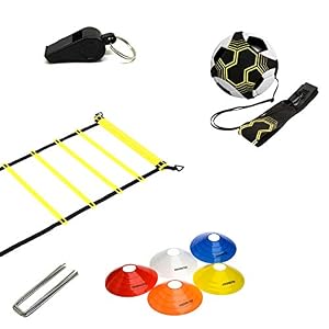 Fitness Gezondheid Snelheid Agility Ladder Apparatuur Kegel Set met Nietjes | Sport Team Prestaties Bundel Snelle Voetbal Training Boren Set