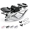 Rock Stepper Side to Side – Lateral Stepper & Glute Trainer with Resistance Bands, Low Impact Side to Side Stepper for Home Exercise, Quiet Step Rocker Machine No Assembly 250LBS