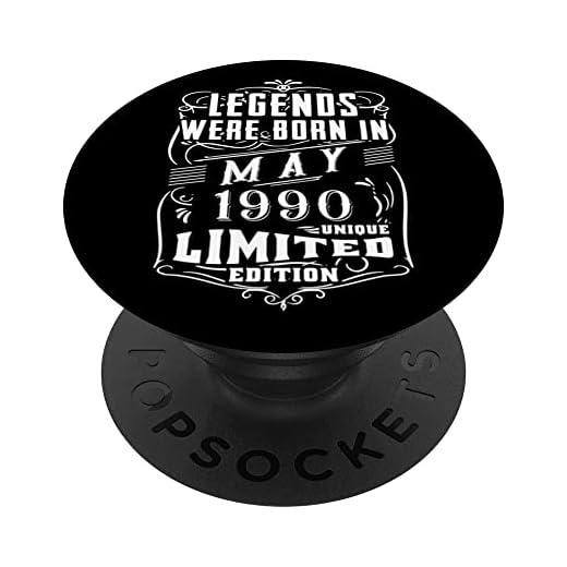 Cumpleaños Mayo 1990 Edición Limitada Regalo Legend May PopSockets PopGrip Intercambiable