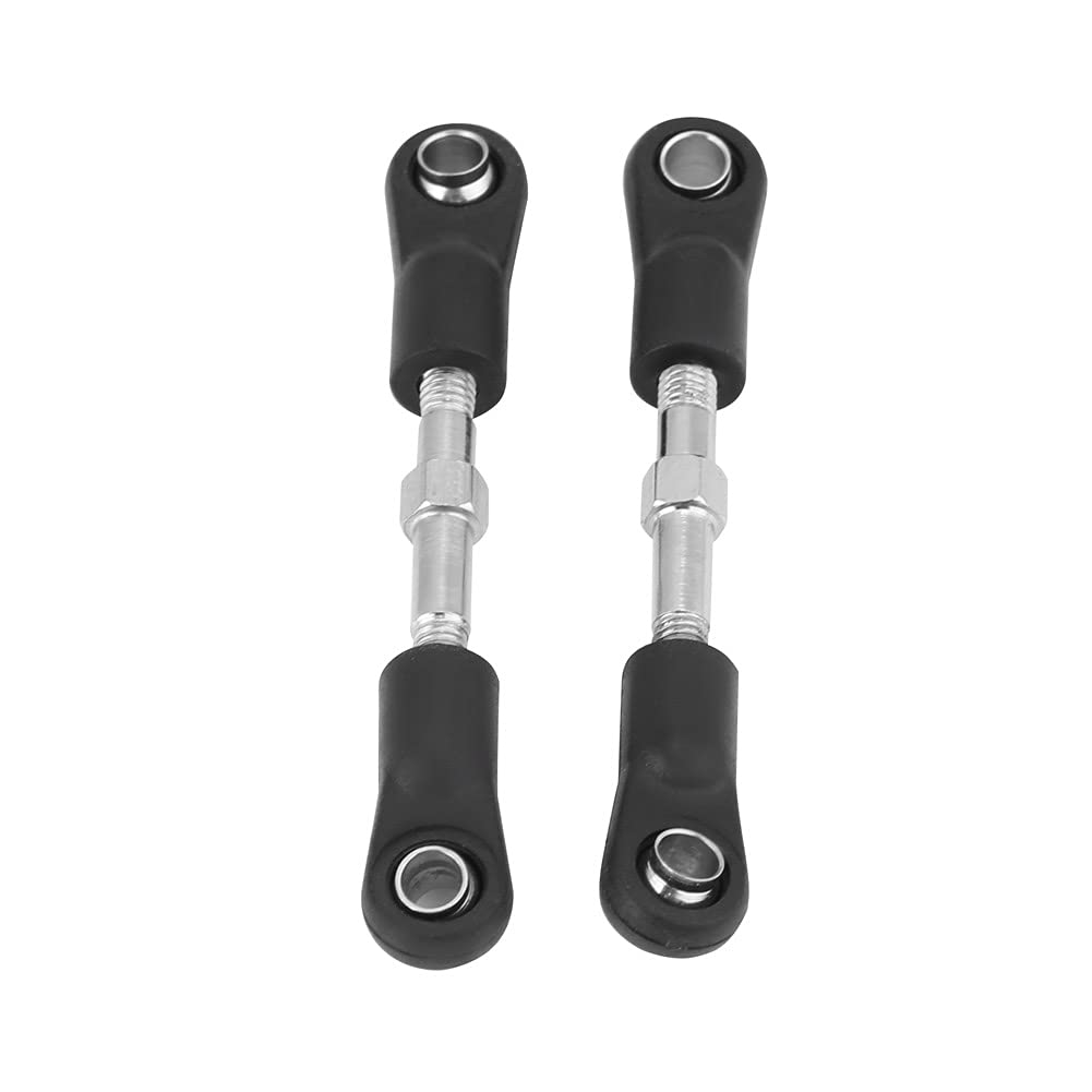 2pcs Remote Control Car Steering Rod Servo Link Turnbuckle Linkage for ZD 1:16 Model Car ((Two sets of 45±3mm in length))