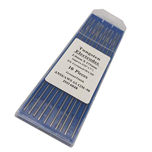 1 Pack Metal Welding Wc Lanthanated Tungsten Ground Finish Purple Tungsten Tig Welding Tungsten Electric Pole Iron Welding