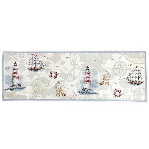 Sander Tischläufer Gobelin Tischwäsche maritimes Motiv Discovery...