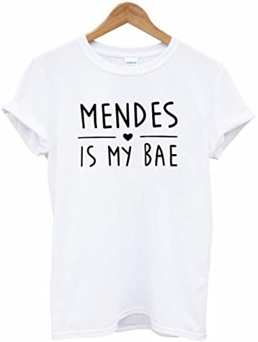 Digoon Mendes is My BAE Letter Print T Shirt Women Casual Funny Tshirt for Lady Summer O-Neck Tees