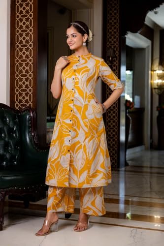 Image of ANNI Designer Women's Rayon Viscose Straight Printed Kurta with Palazzo