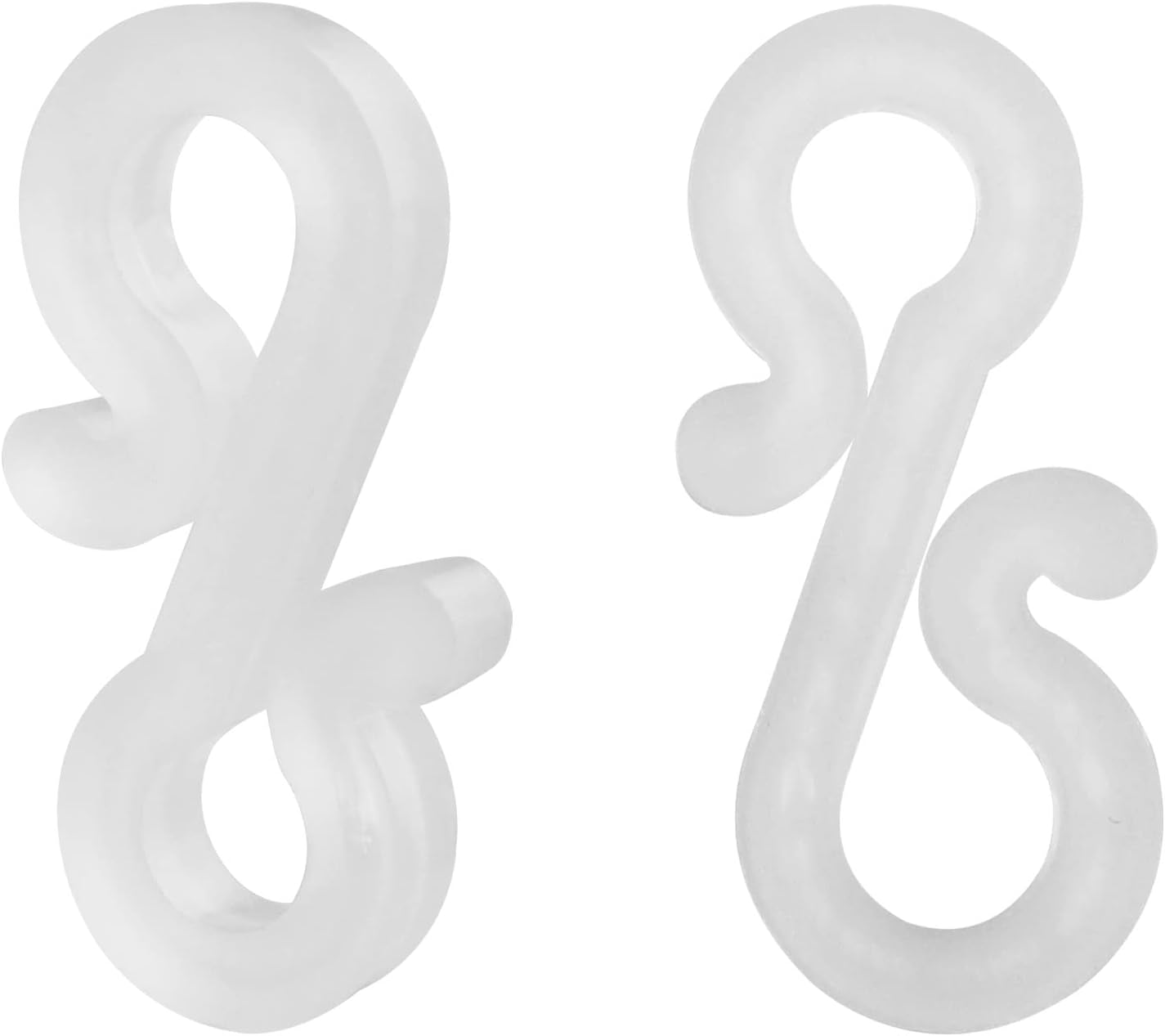 120PCS Weatherproof Plastic S Clip Hooks Christmas Light Hooks Mini Gutter Lights Hooks for Xmas Outdoor Hanging Decorative Lights, White