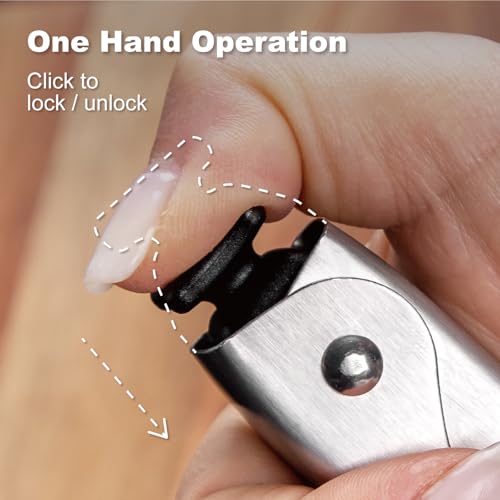 2-Pack Durable Kitchen Tongs, 9-Inch Stainless Steel Food Tongs with Lockable Handle and Silicone Tips for Air Fryer, Salad, and Barbecue - Image 5