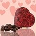 Rose Design Heart Shaped Gift Boxes Bundle, 3 boxes of Assorted Chocolate Treats for Loved Ones, 2 Ounces (Red Pack of 3)