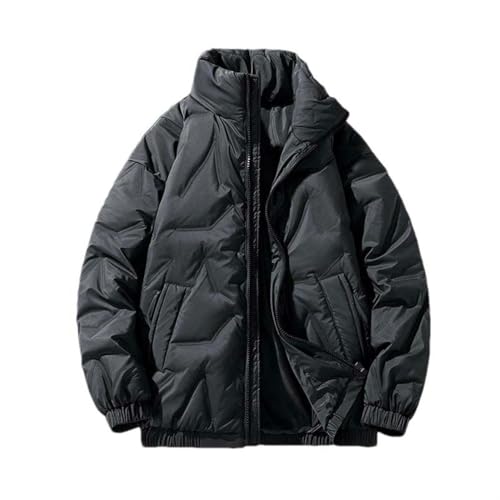 Doudoune d'hiver pour homme col haut veste en duvet à capuche