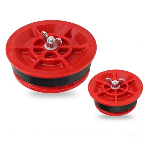 Plumbing Test Plug Set, 3" & 4" Mechanical Drain Pipe Test Plugs, End-of-Pipe Gripper Plug for PVC ABS Cast Iron Sewer Pipes, 2-Pack