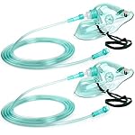 ANSNF 2 Pack Oxygen Mask for Face Adult with 6.6' Tube & Adjustable Elastic Strap - Size L - NO Cup - Image 5