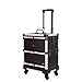 Produktbild LNNZPL Professionelle Tie-Bar mit hohen Kapazität Mehrstöckige Verfassungs-Fall Nagellack Beauty Caster Toolbox Trolley