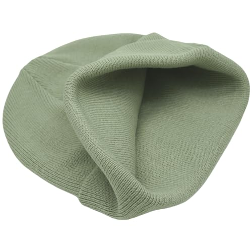 Image of 55cube Knit Beanie Hat Cuffed Plain Skull Cap for Men Women